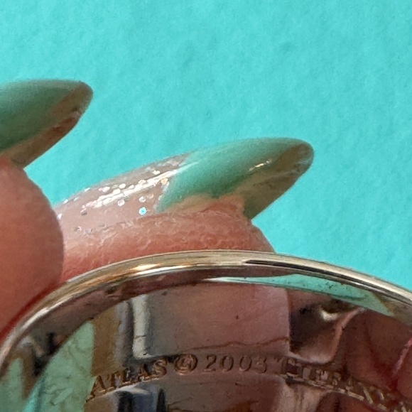 Vintage Tiffany & Co Atlas Ring in Sterling Silver size 4.5 - Picture 5 of 6